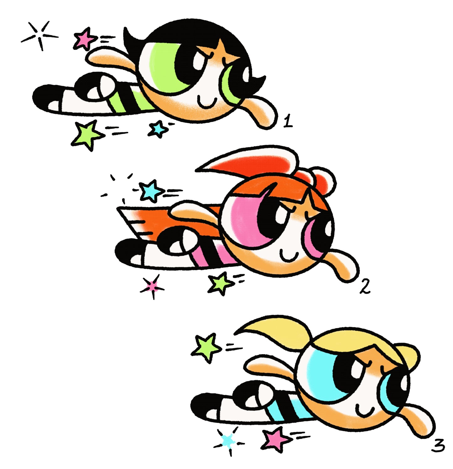 Powerpuff Girls trio DEPOSIT